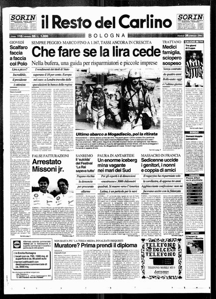 Il Resto del Carlino : giornale dell'Emilia